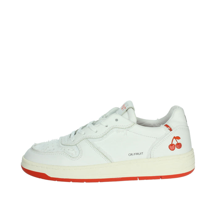 D.A.T.E. Donna Sneakers bassa W401-CR-FT-CH Bianco/Arancione