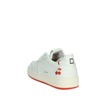 D.A.T.E. Donna Sneakers bassa W401-CR-FT-CH Bianco/Arancione
