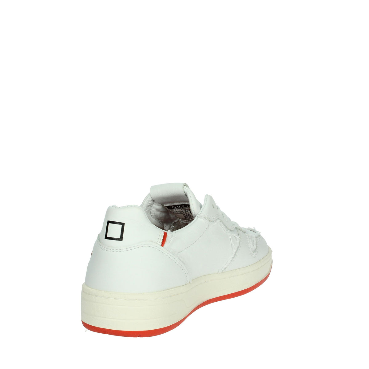 D.A.T.E. Donna Sneakers bassa W401-CR-FT-CH Bianco/Arancione