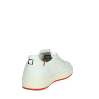 D.A.T.E. Donna Sneakers bassa W401-CR-FT-CH Bianco/Arancione
