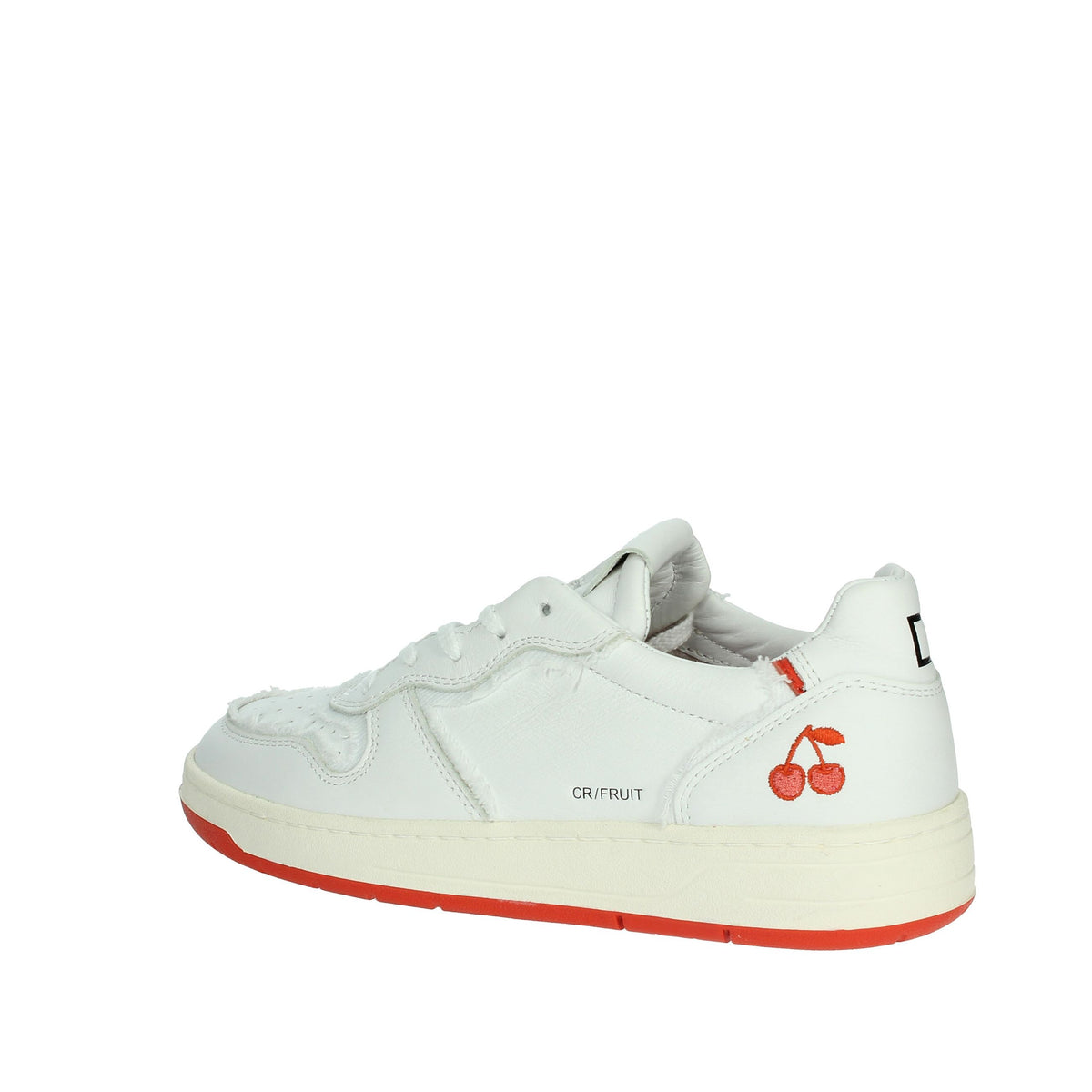 D.A.T.E. Donna Sneakers bassa W401-CR-FT-CH Bianco/Arancione