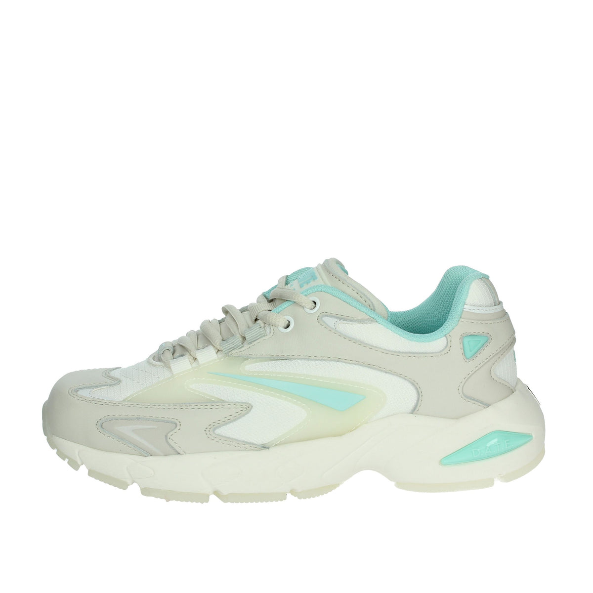 D.A.T.E. Donna Sneakers bassa W401-SN-ET-WW Bianco/Celeste