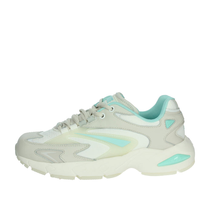 D.A.T.E. Donna Sneakers bassa W401-SN-ET-WW Bianco/Celeste