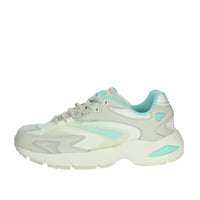 D.A.T.E. Donna Sneakers bassa W401-SN-ET-WW Bianco/Celeste