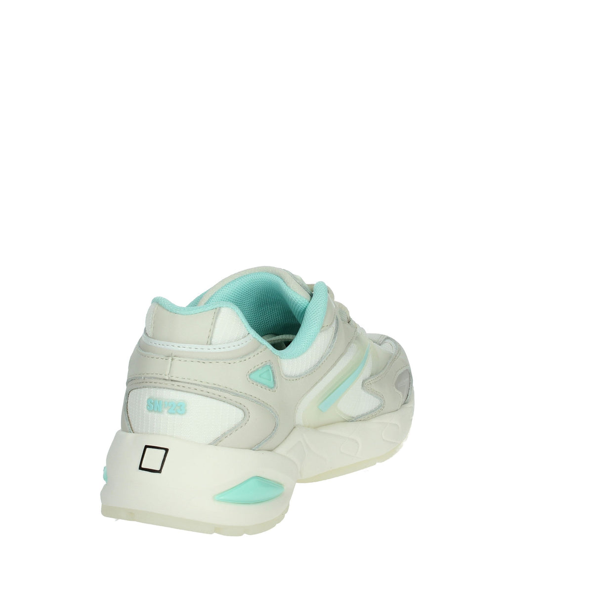 D.A.T.E. Donna Sneakers bassa W401-SN-ET-WW Bianco/Celeste