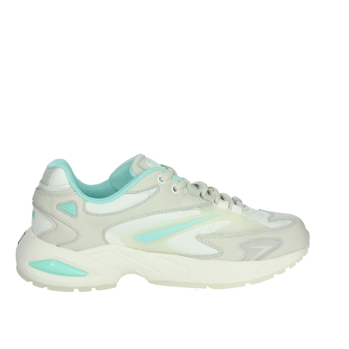 D.A.T.E. Donna Sneakers bassa W401-SN-ET-WW Bianco/Celeste
