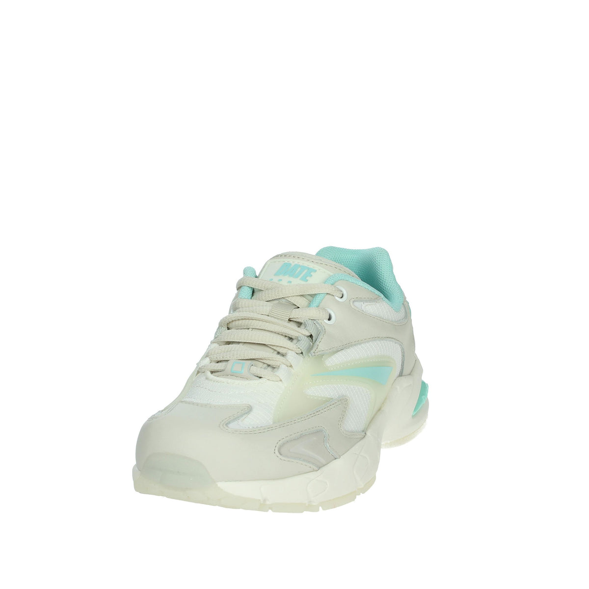 D.A.T.E. Donna Sneakers bassa W401-SN-ET-WW Bianco/Celeste
