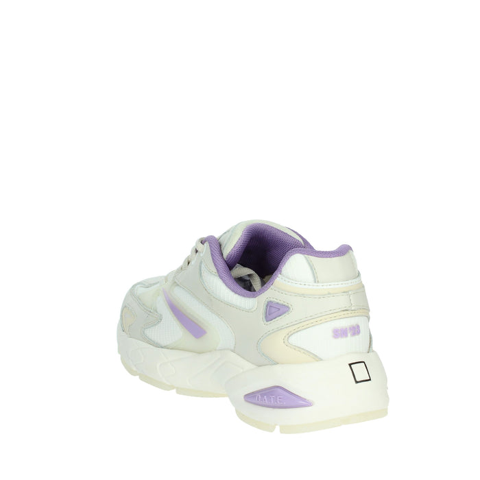 D.A.T.E. Donna Sneakers bassa W401-SN-ET-HL Bianco/Glicine
