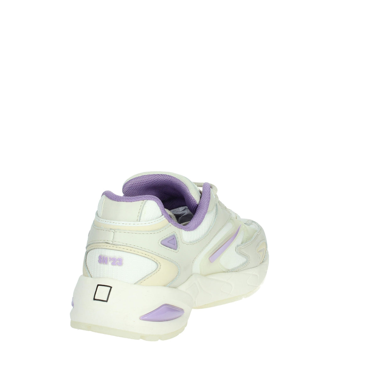 D.A.T.E. Donna Sneakers bassa W401-SN-ET-HL Bianco/Glicine