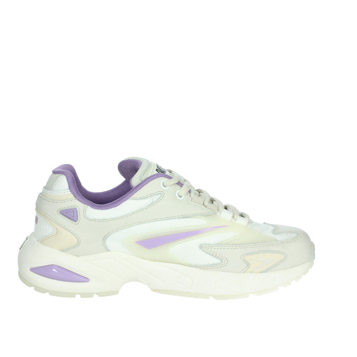 D.A.T.E. Donna Sneakers bassa W401-SN-ET-HL Bianco/Glicine