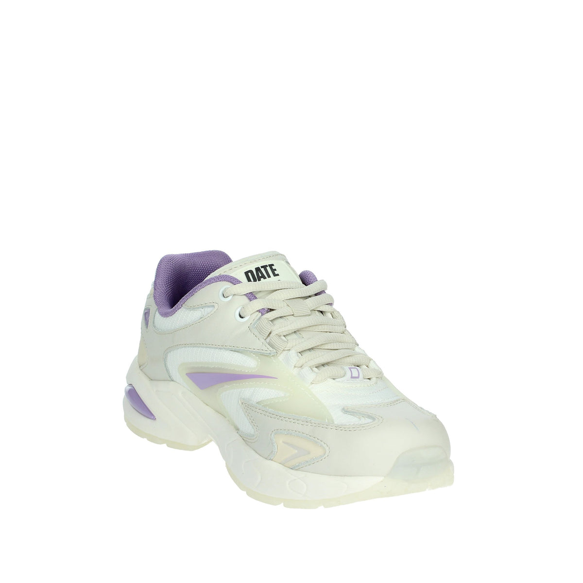 D.A.T.E. Donna Sneakers bassa W401-SN-ET-HL Bianco/Glicine