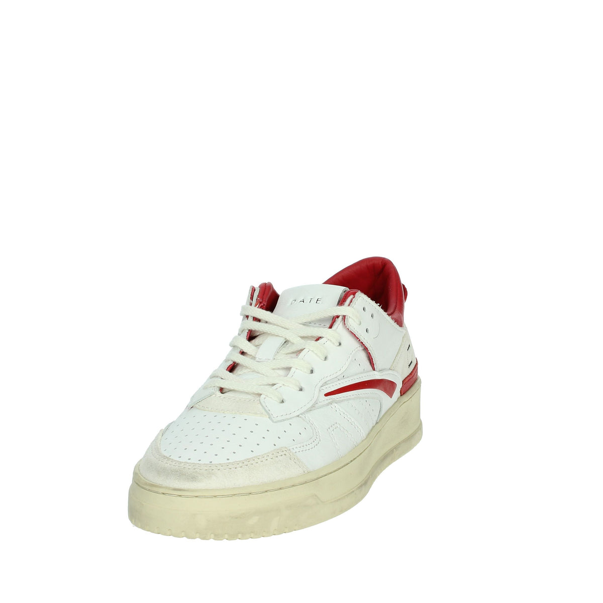 D.A.T.E. Donna Sneakers bassa W401-TO-LE-HY Bianco/Rosso