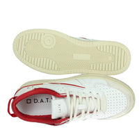 D.A.T.E. Donna Sneakers bassa W401-TO-LE-HY Bianco/Rosso