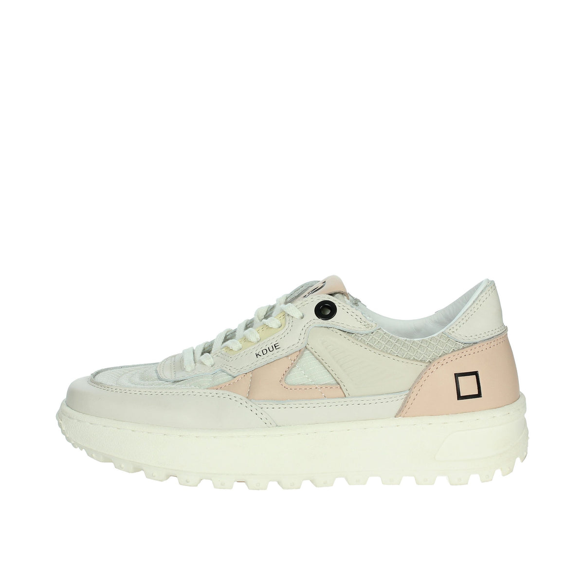 D.A.T.E. Donna Sneakers bassa W401-K2-HD-PK Beige/Rosa