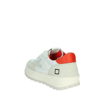 D.A.T.E. Donna Sneakers bassa W401-K2-CO-HR Bianco/Rosso