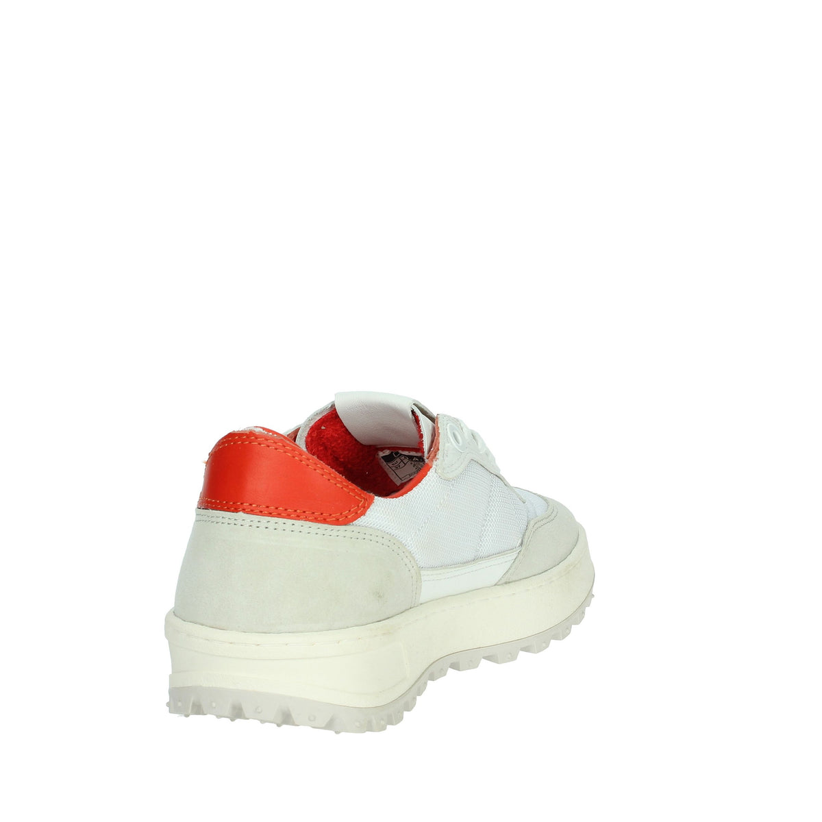 D.A.T.E. Donna Sneakers bassa W401-K2-CO-HR Bianco/Rosso