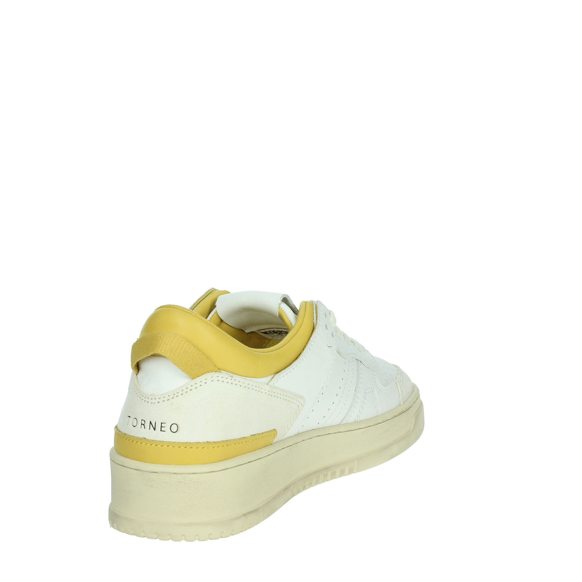 D.A.T.E. Donna Sneakers bassa W401-TO-BC-HY Bianco/Giallo