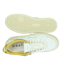 D.A.T.E. Donna Sneakers bassa W401-TO-BC-HY Bianco/Giallo