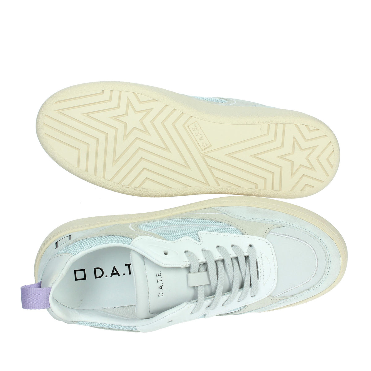 D.A.T.E. Donna Sneakers bassa W401-SE-DR-SK Celeste