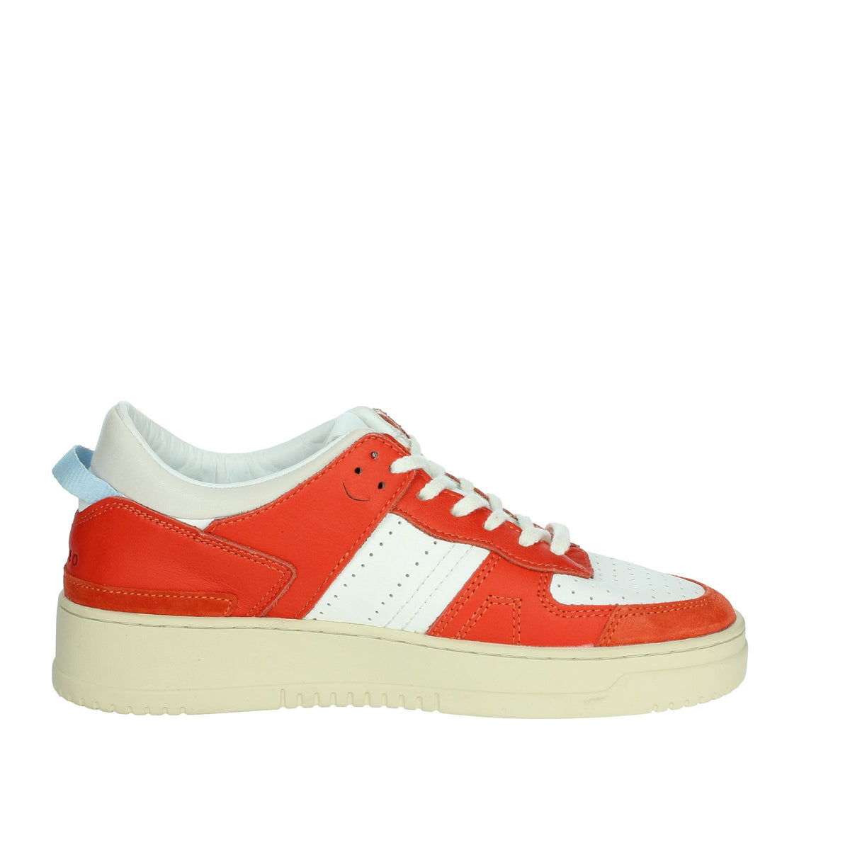 D.A.T.E. Donna Sneakers bassa W401-TO-BC-HT Bianco/Rosso