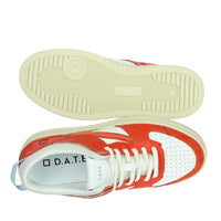 D.A.T.E. Donna Sneakers bassa W401-TO-BC-HT Bianco/Rosso