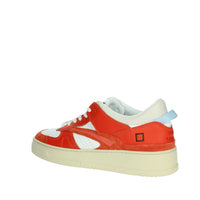 D.A.T.E. Donna Sneakers bassa W401-TO-BC-HT Bianco/Rosso