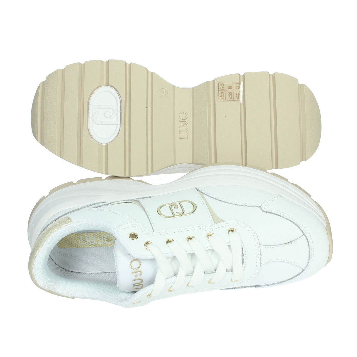 LIU-JO Donna Sneakers bassa EVA 02 Bianco