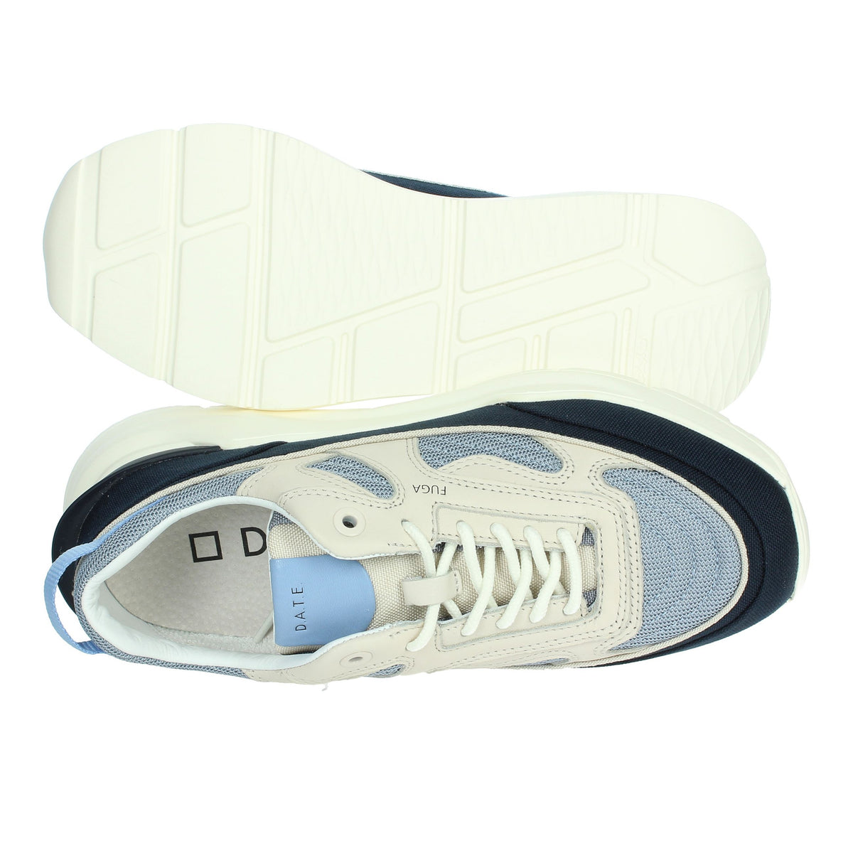 D.A.T.E. Uomo Sneakers bassa M401-FM-DR-GY Blu