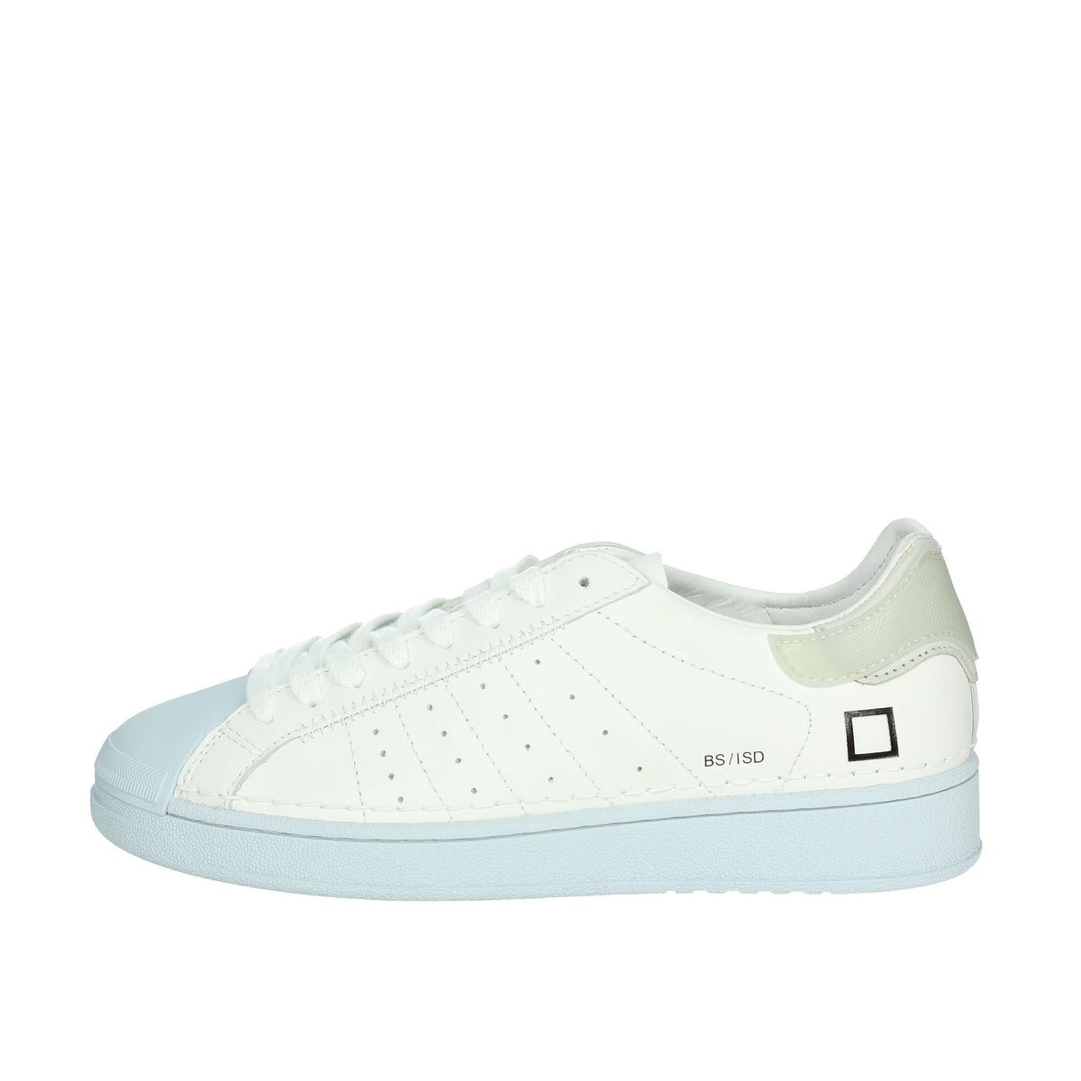 D.A.T.E. Donna Sneakers bassa W401-BA-IS-ID Bianco/Celeste