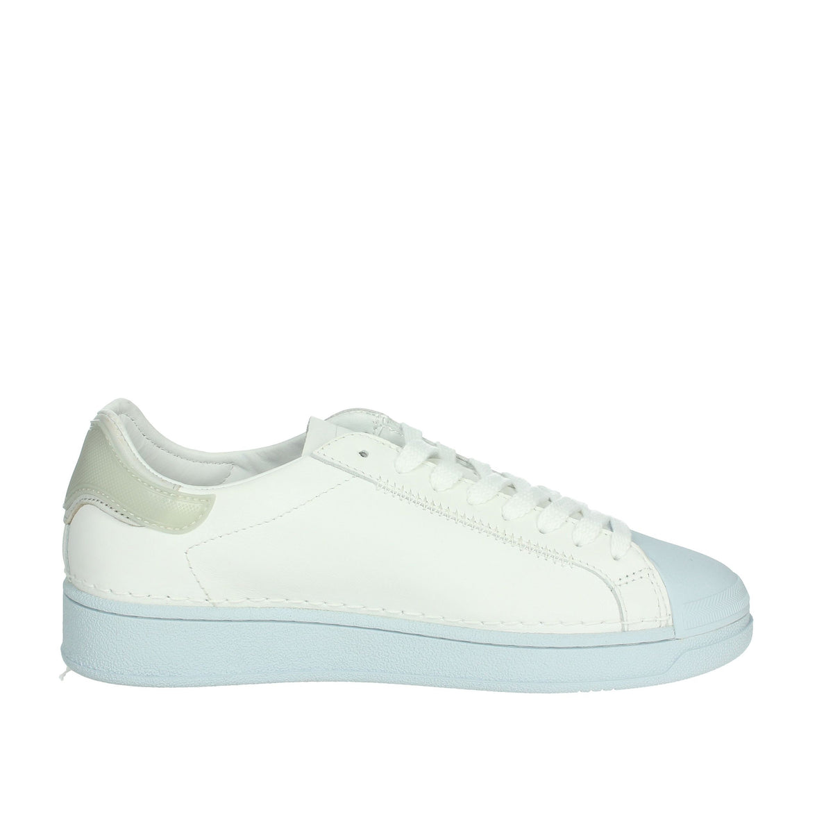 D.A.T.E. Donna Sneakers bassa W401-BA-IS-ID Bianco/Celeste
