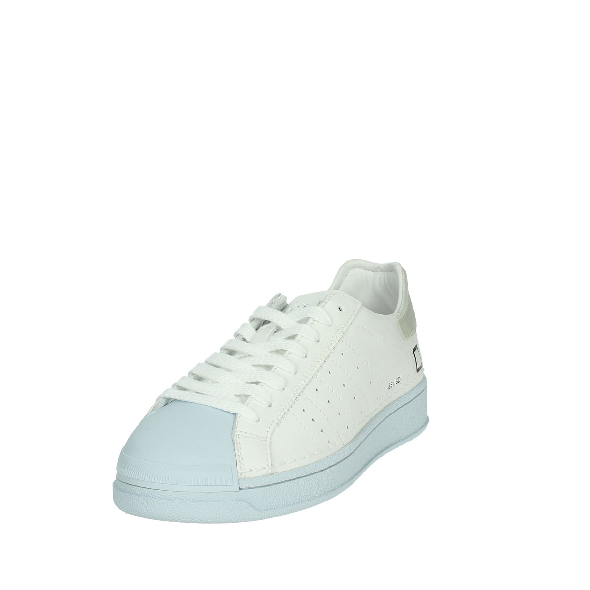D.A.T.E. Donna Sneakers bassa W401-BA-IS-ID Bianco/Celeste