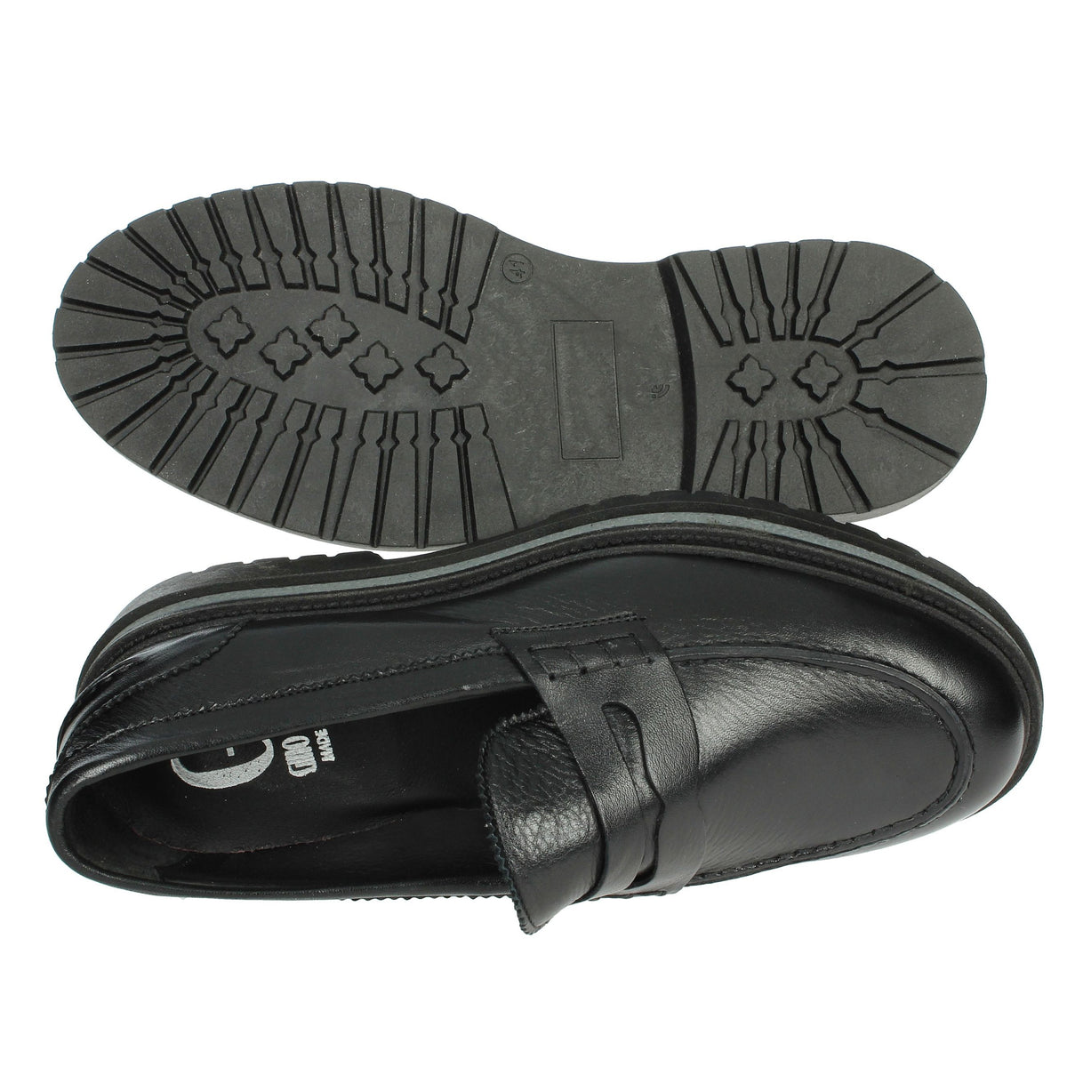 GINO TAGLI Uomo Mocassino 652 ALCE Nero