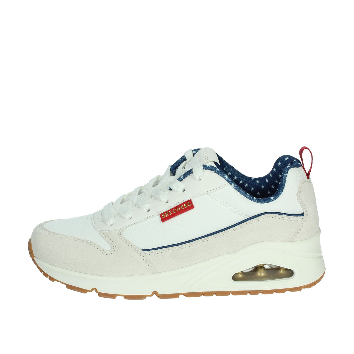 SKECHERS Donna Sneakers bassa 177910 Bianco/Blu