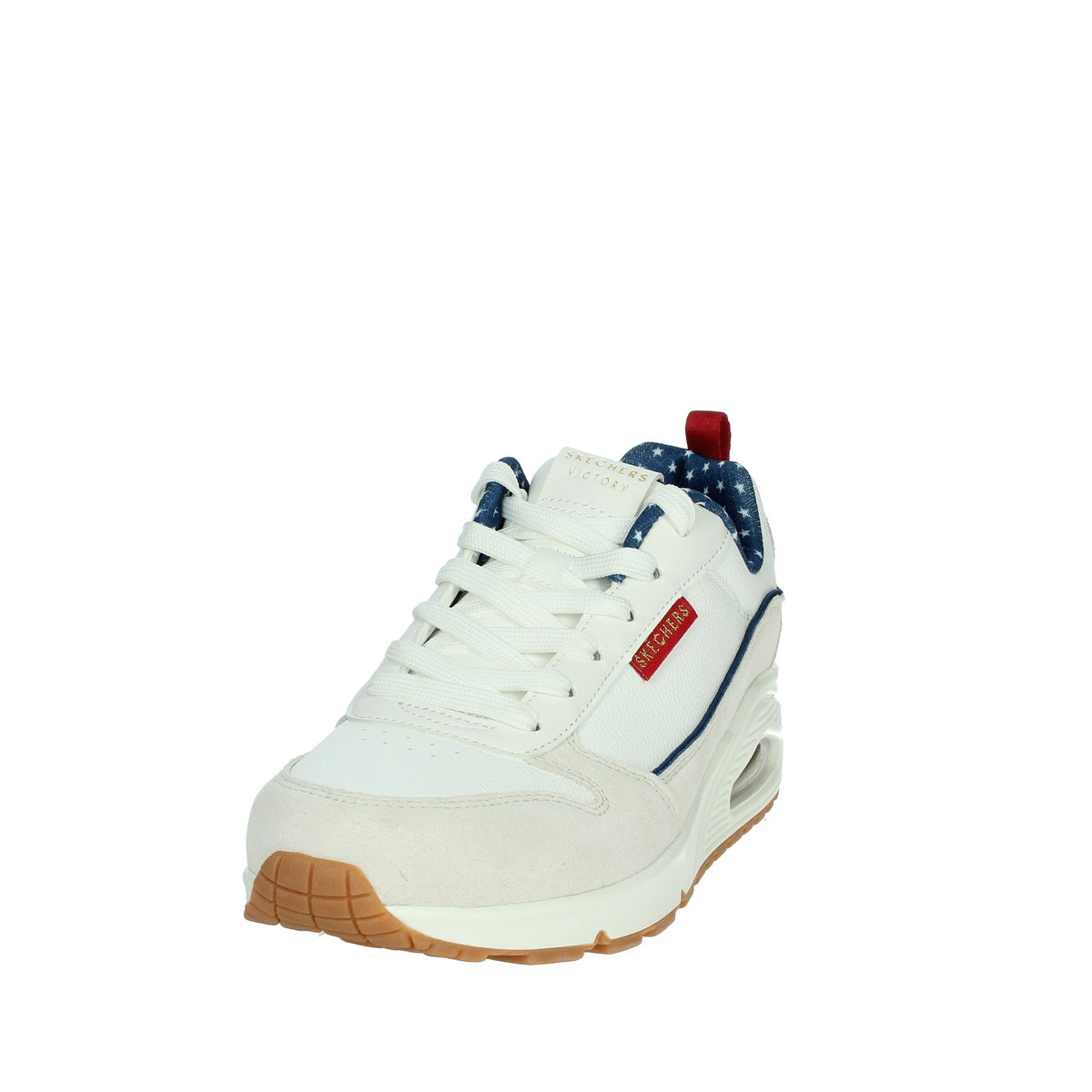 SKECHERS Donna Sneakers bassa 177910 Bianco/Blu
