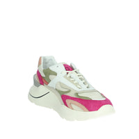 D.A.T.E. Donna Sneakers bassa W401-FG-CO-WF Bianco/Fucsia
