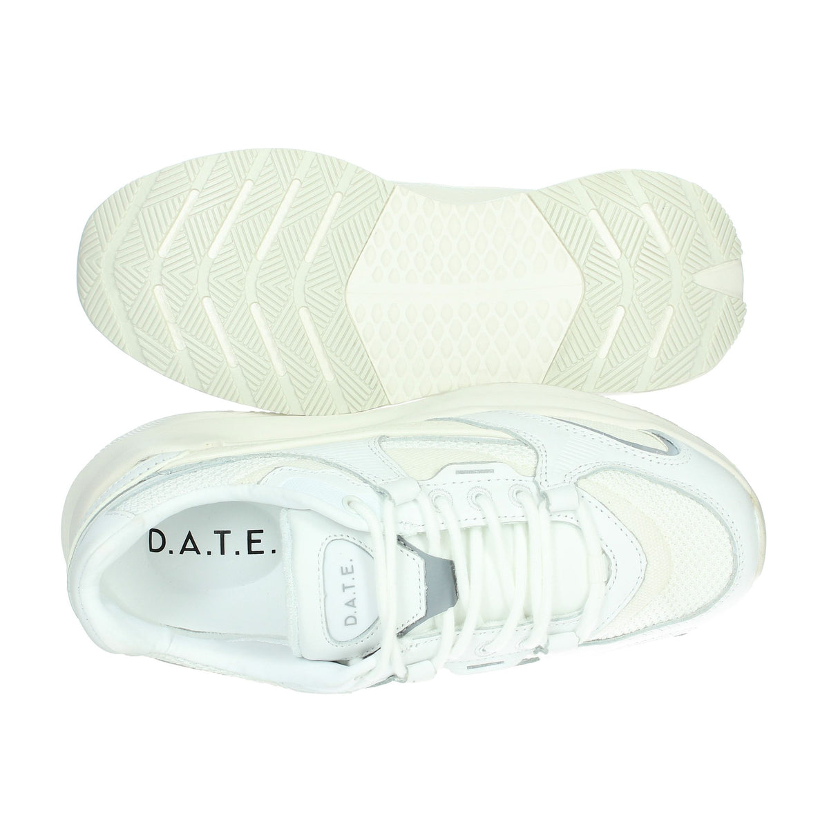 D.A.T.E. Donna Sneakers bassa W401-VL-HD-WH Bianco
