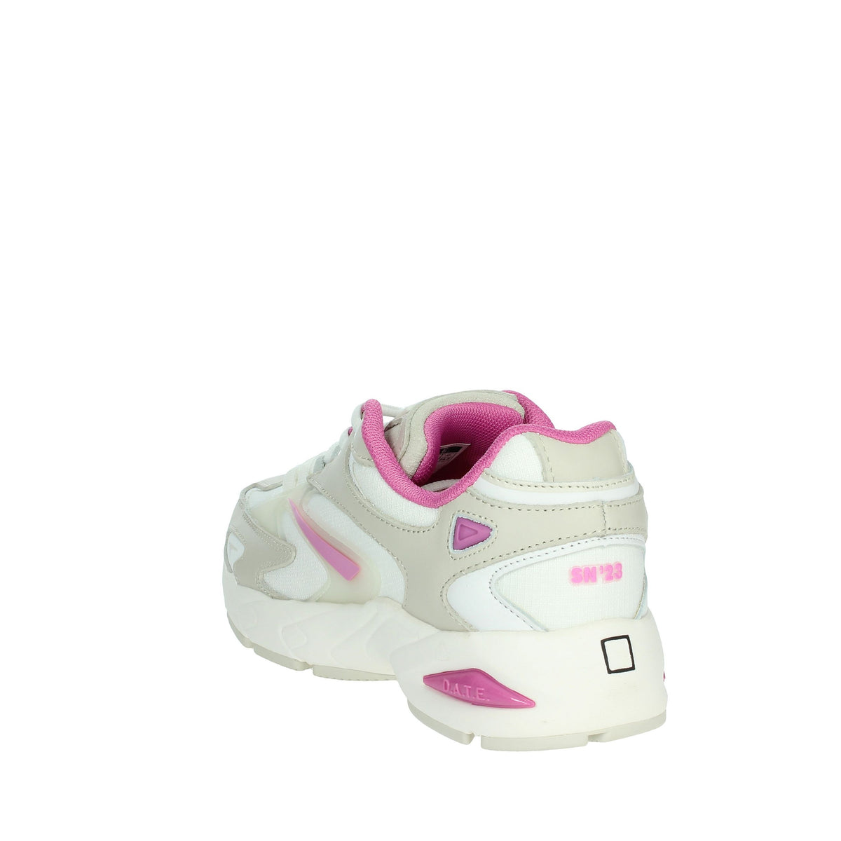 D.A.T.E. Donna Sneakers bassa W401-SN-ET-WF Bianco/Fucsia