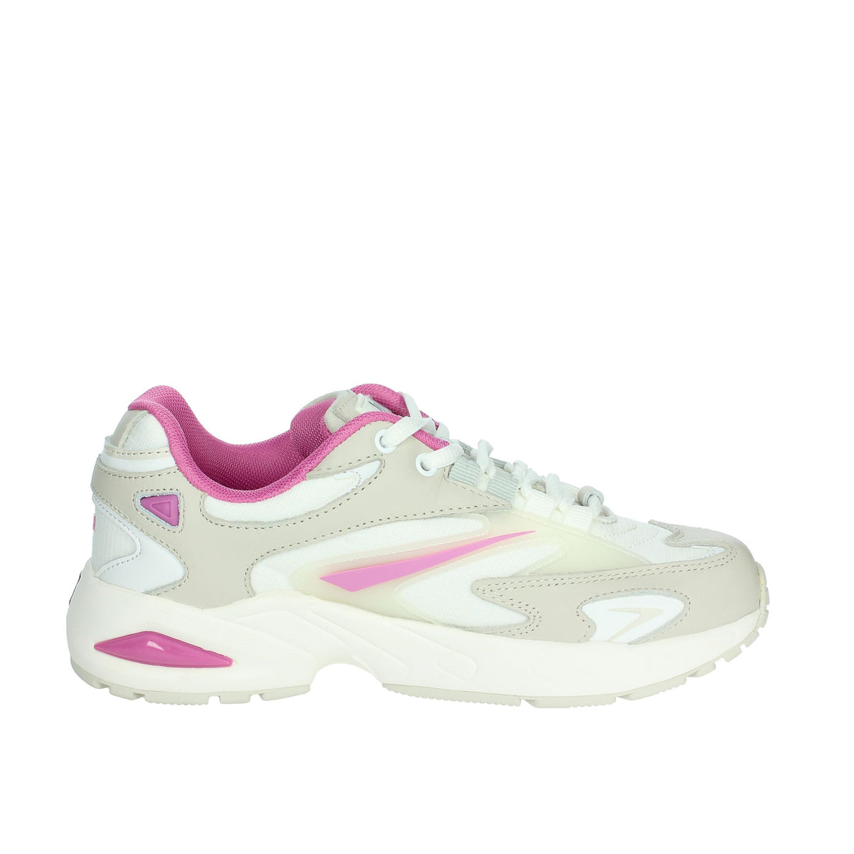 D.A.T.E. Donna Sneakers bassa W401-SN-ET-WF Bianco/Fucsia