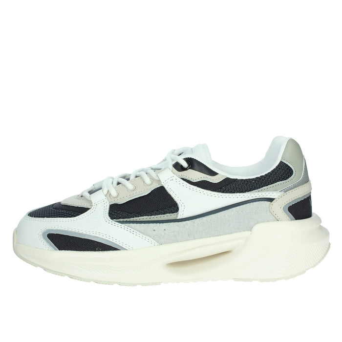 D.A.T.E. Uomo Sneakers bassa M401-VL-HD-BL Bianco/Blu