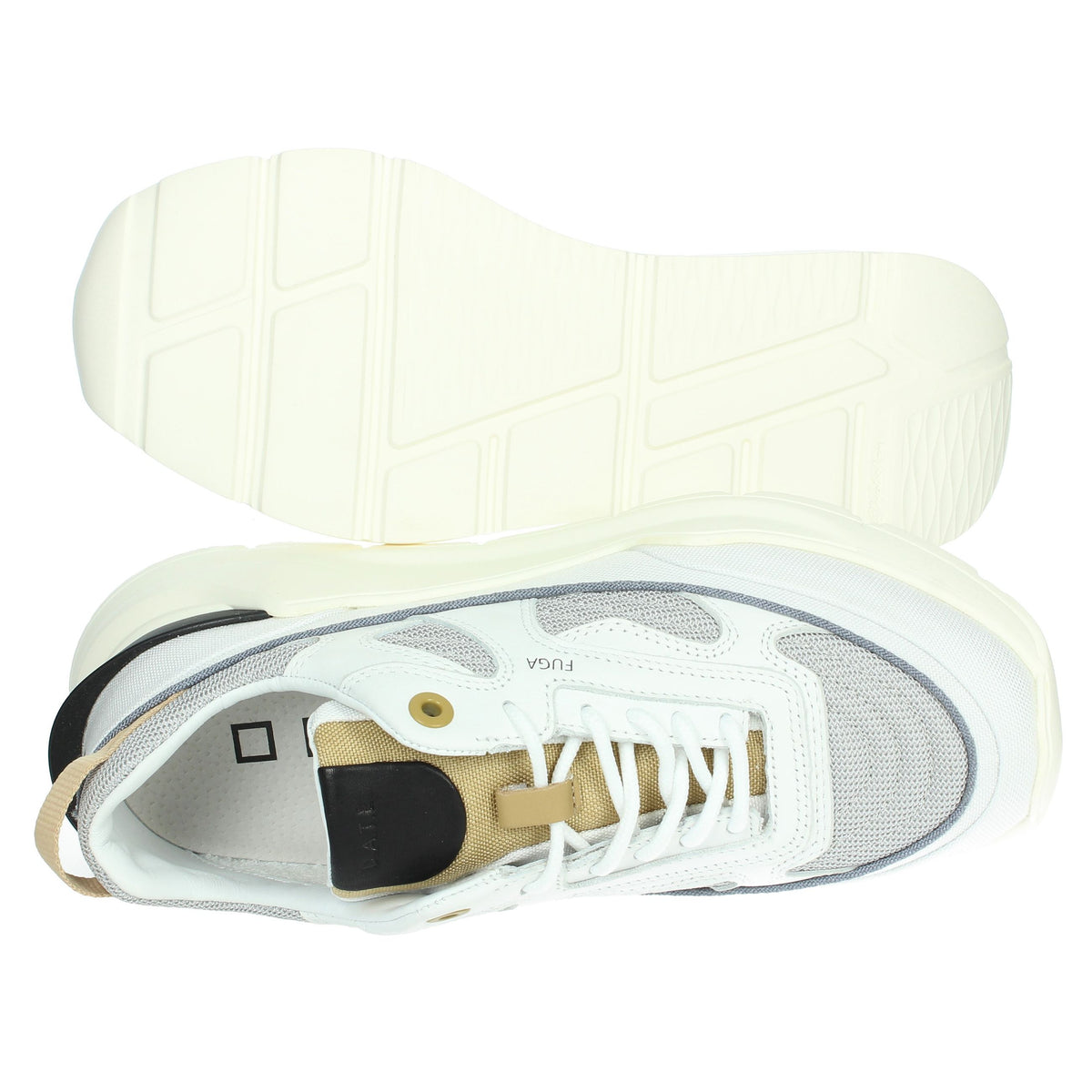 D.A.T.E. Uomo Sneakers bassa M401-FM-DR-LG Bianco