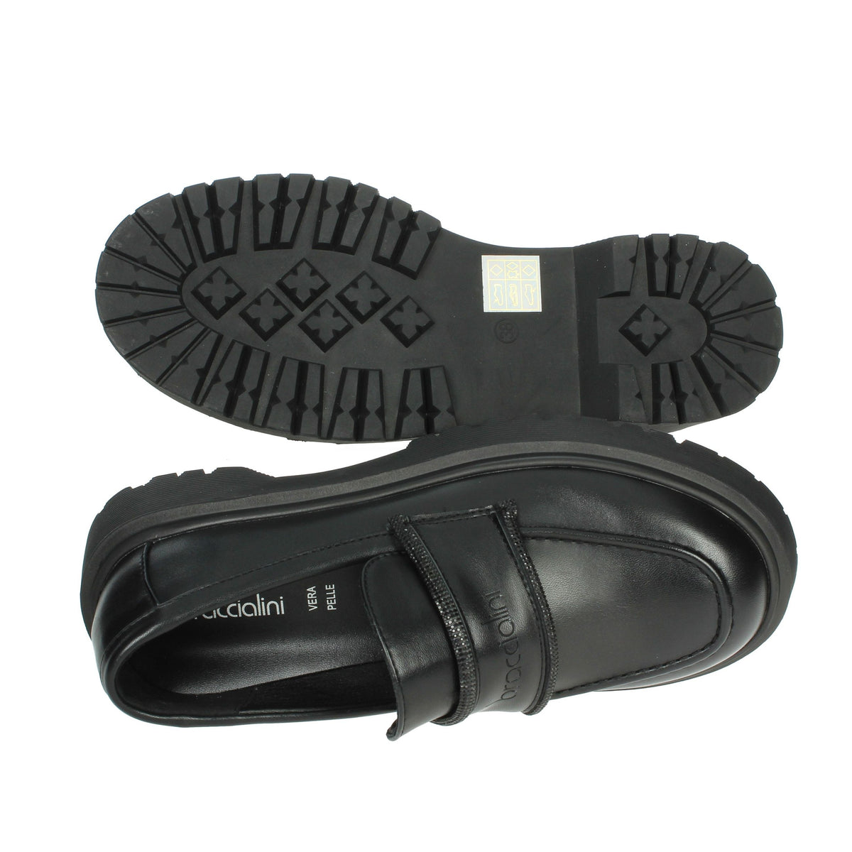 BRACCIALINI Donna Mocassino L80 Nero