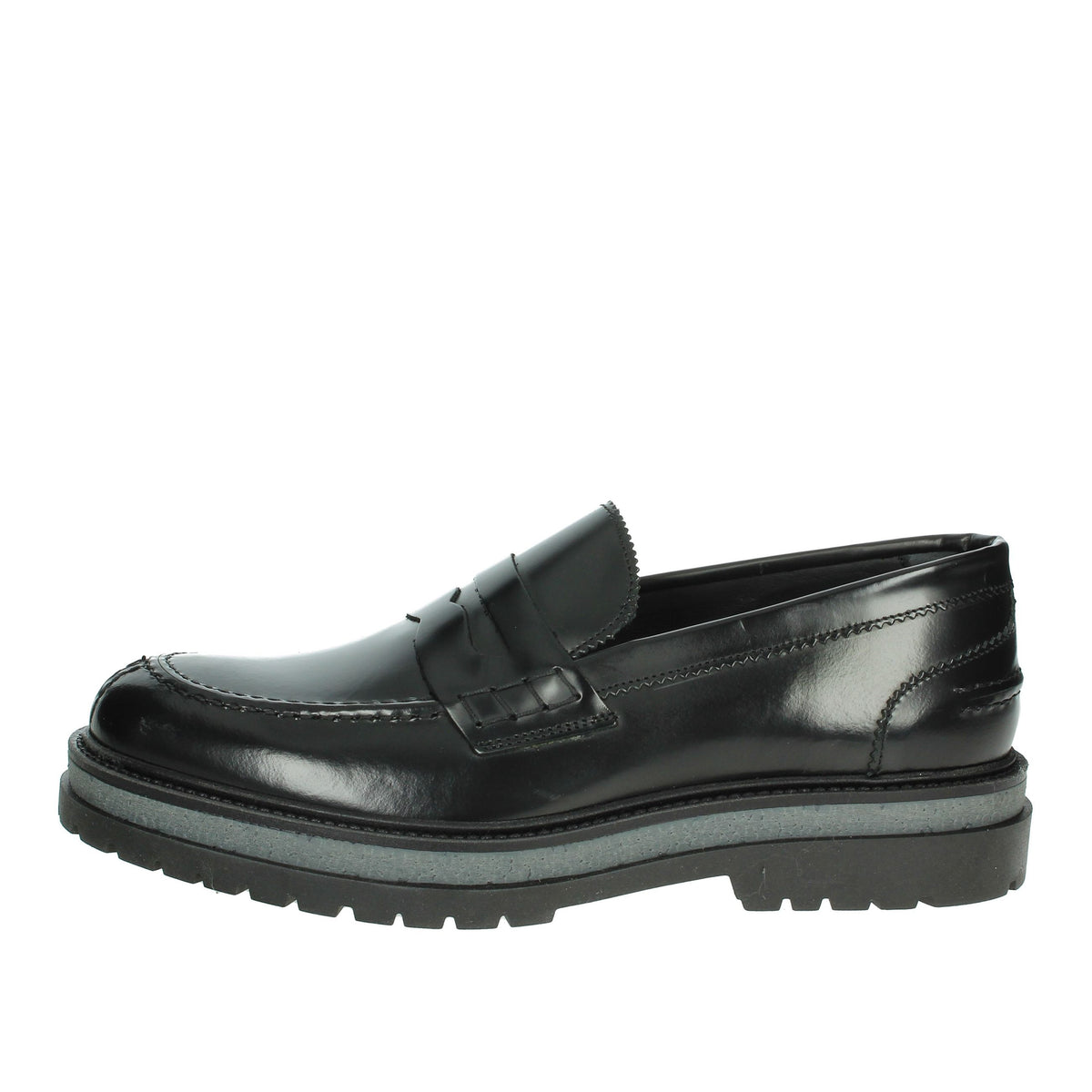 GINO TAGLI Uomo Mocassino 652 CREP Nero