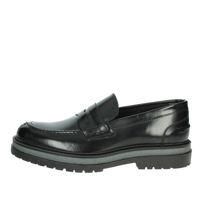 GINO TAGLI Uomo Mocassino 652 CREP Nero
