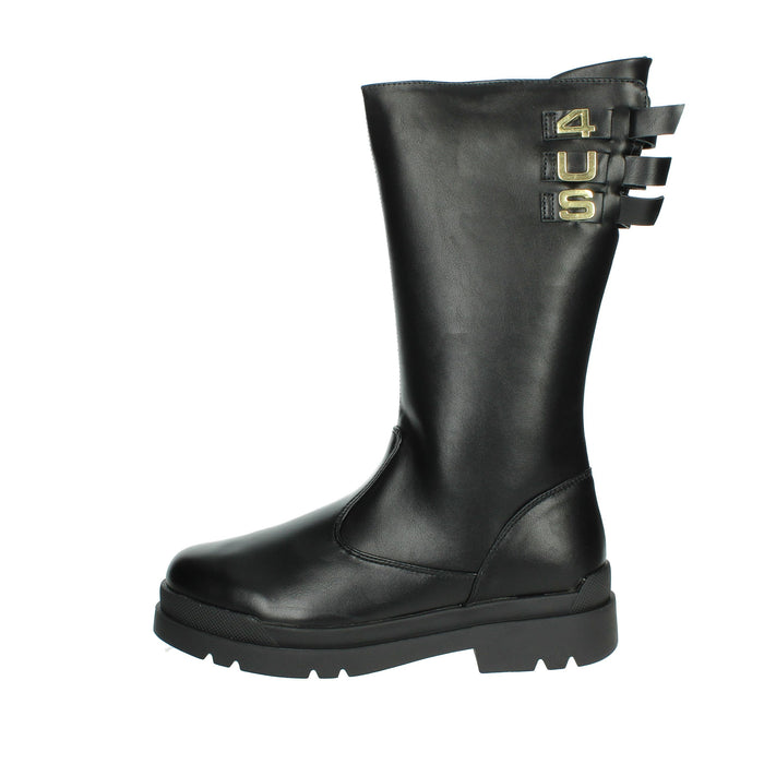 4Us Paciotti Bambine e ragazze Stivali 43194 Nero