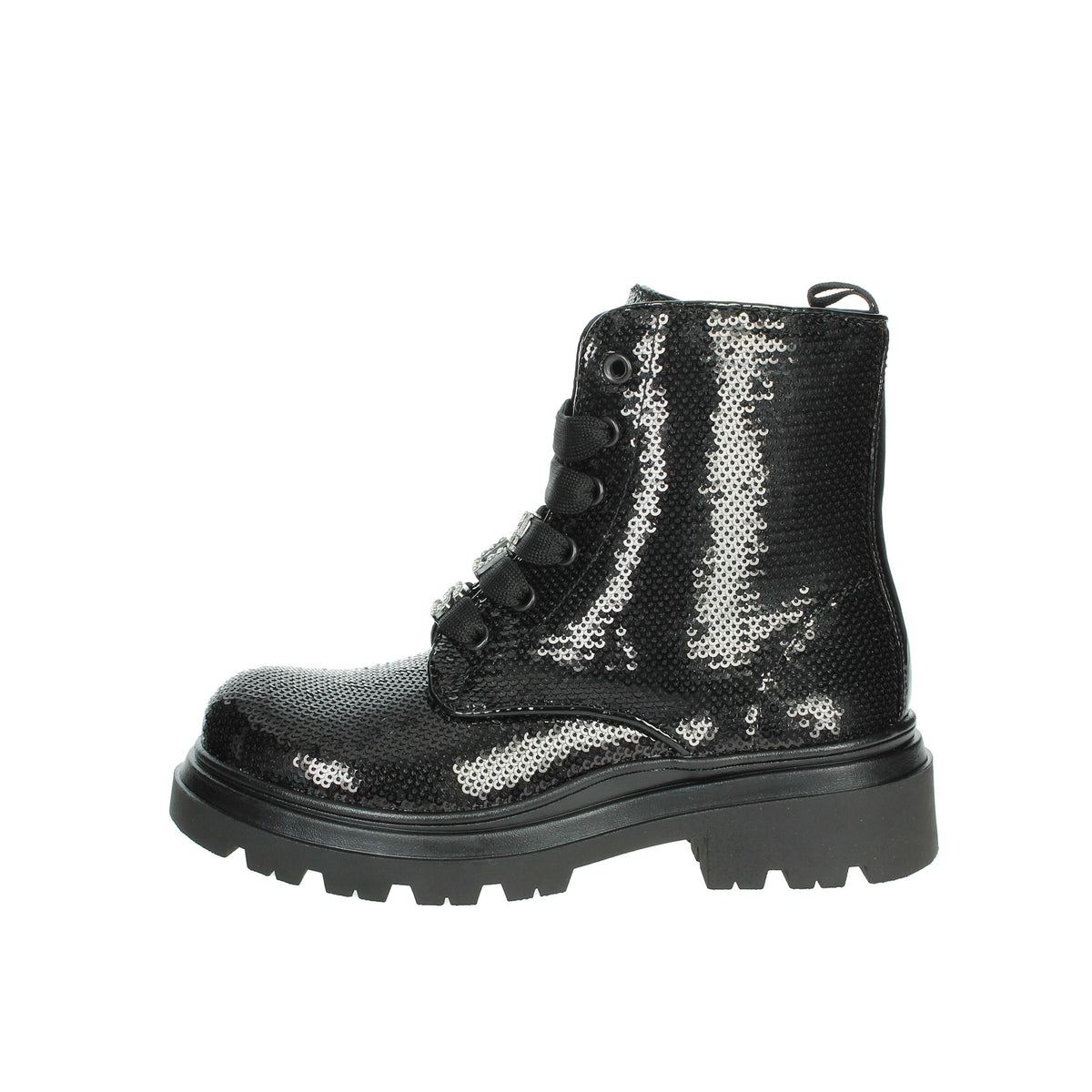 4Us Paciotti Bambine e ragazze Anfibi 43080 Nero