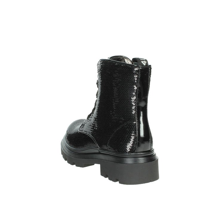 4Us Paciotti Bambine e ragazze Anfibi 43080 Nero