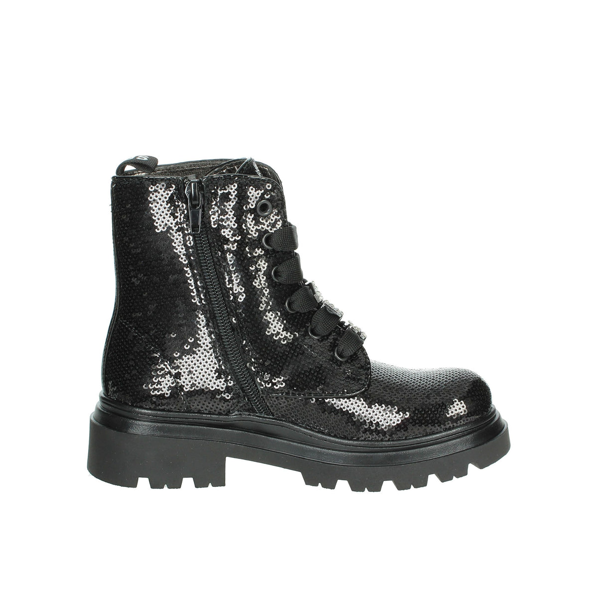 4Us Paciotti Bambine e ragazze Anfibi 43080 Nero