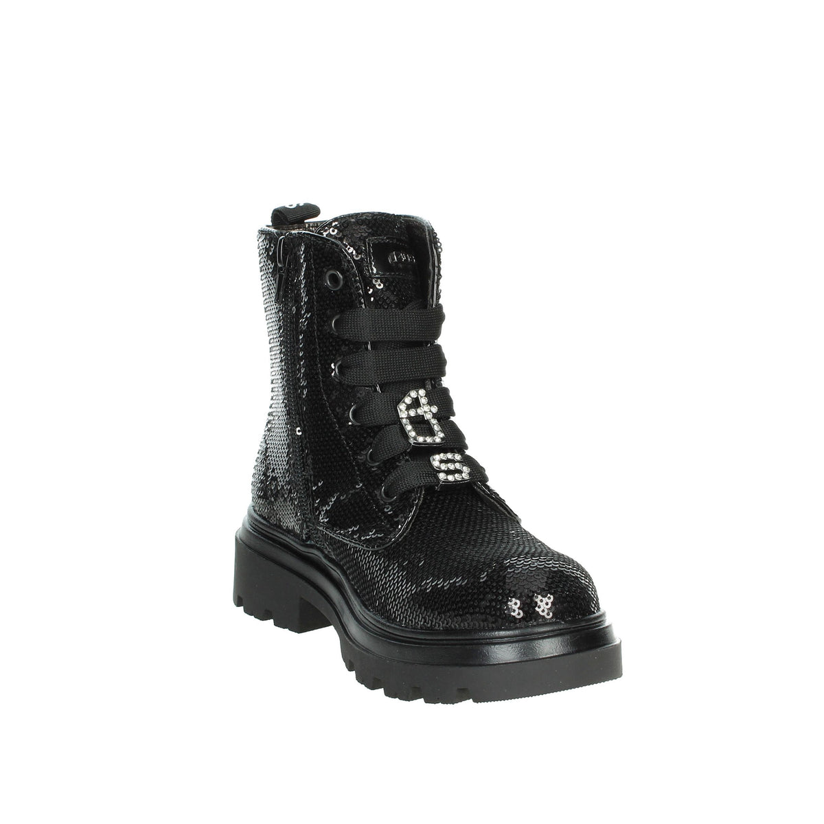 4Us Paciotti Bambine e ragazze Anfibi 43080 Nero