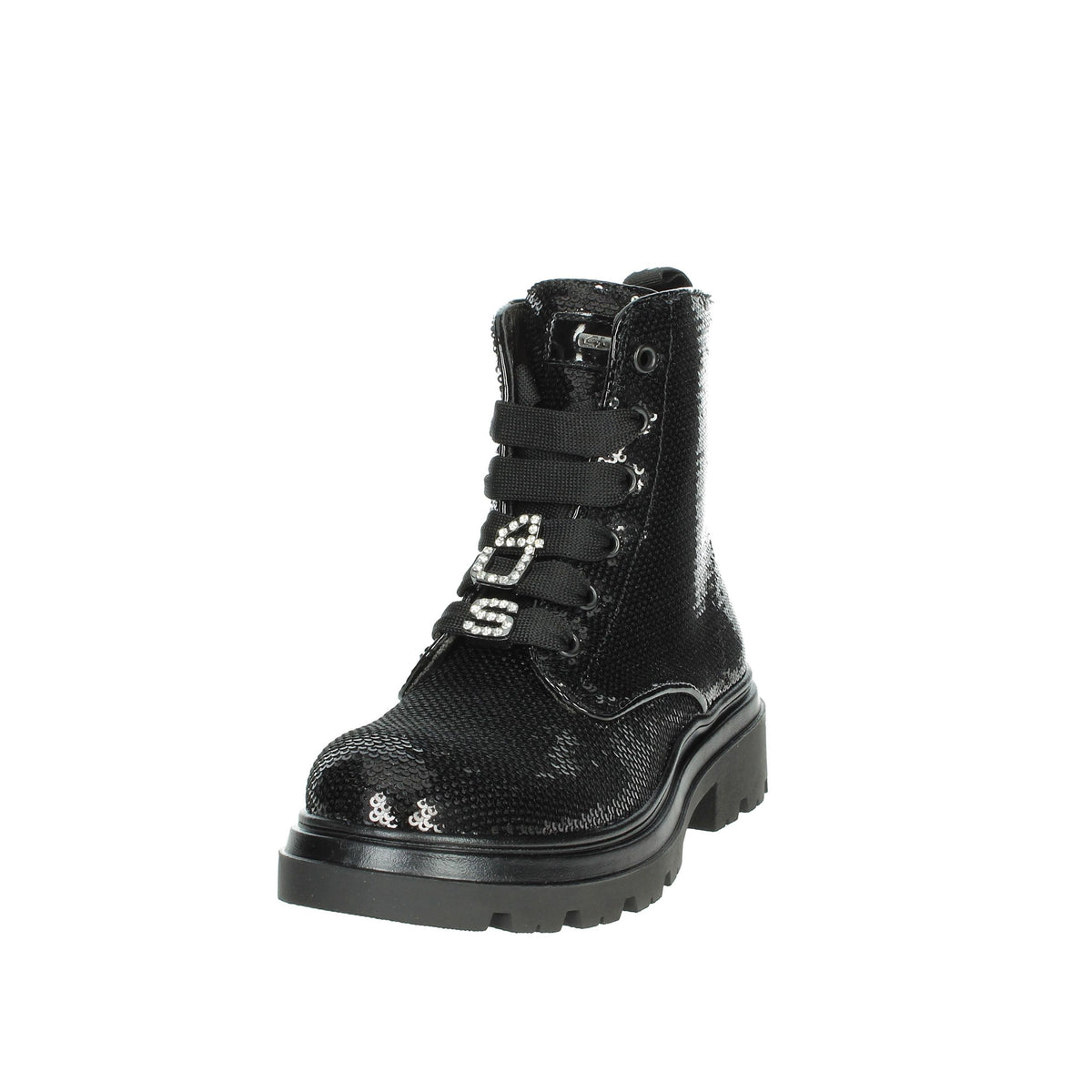 4Us Paciotti Bambine e ragazze Anfibi 43080 Nero