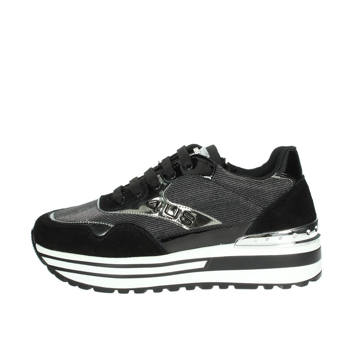 4Us Paciotti Bambine e ragazze Sneakers bassa 43040 Nero